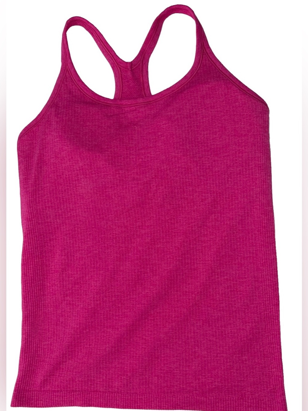 NWT LULULEMON SIZE 12 EBB TO. STREET TANK AUTHENTIC BUILT IN BRA PINK FLARE